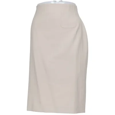Skirt (Beige) from Manoukian Elastane, Polyester, Wool