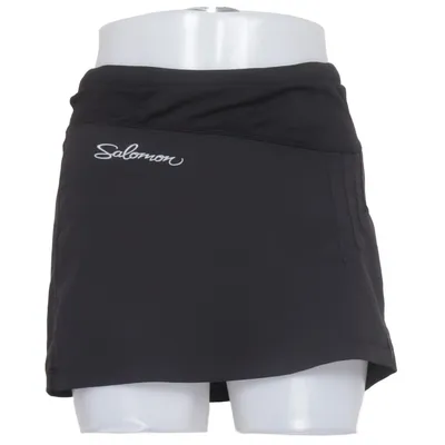 Jupe de sport (Noir) de Salomon Élasthane, Polyester