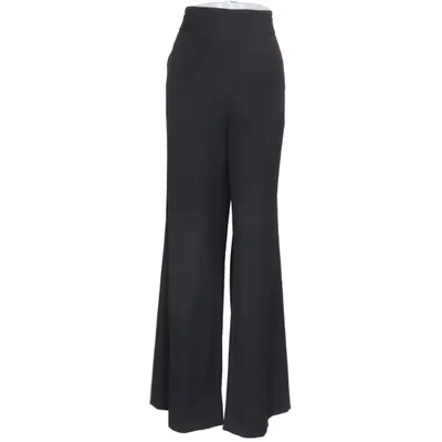 Pantalon patte d'éléphant (Noir) de Gigue Élasthane, Polyester, Viscose