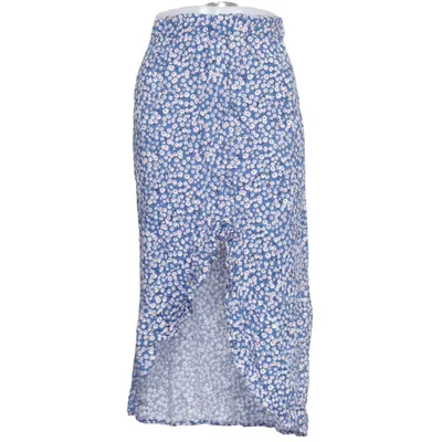 Jupe (Bleu, Blanc) de Favori Collection Coton, Polyester