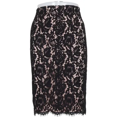 Jupe (Noir, Beige) de Paule KA Coton, Polyamide, Viscose