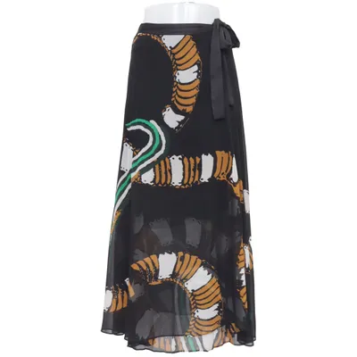 Wikkelrok (Zwart, Meerkleurig) van By Malene Birger Polyester