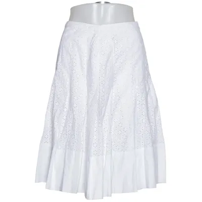 Skirt (White) from ESPRIT Collection Cotton