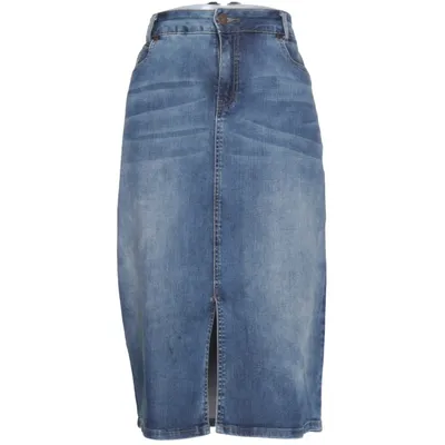 Jeanskjol (Blå) från Dranella Bomull, Elastan