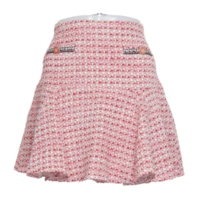 Rok (Rood, Wit, Meerkleurig) van Maje Acryl, Katoen, Metallvezel, Polyamide, Polyester, Viscose