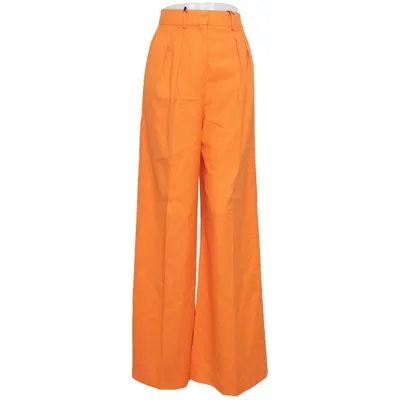 Palazzo broek (Oranje) van Zara Elastaan, Polyester, Viscose