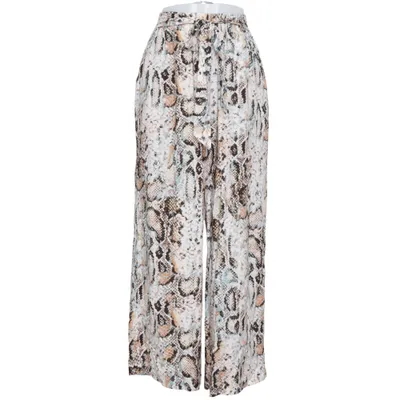 Pantalon patte d'éléphant (Beige, Multicolore) de Buffalo Viscose