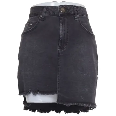 Denim skirt (Black) from Oneteaspoon Cotton, Elastane, Polyester