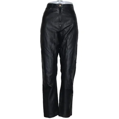 Leren broek (Zwart) Leer, Polyester