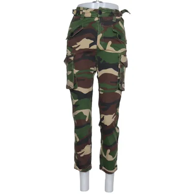 Cargo broek (Groen, Bruin, Beige) van Bershka Katoen, Elastaan