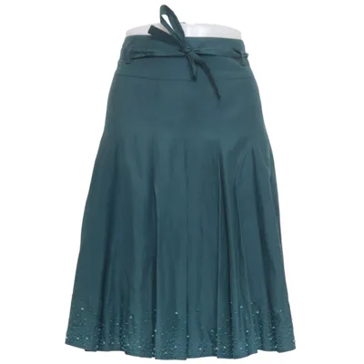 Skirt (Green) from Turnover Cotton, Silk