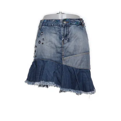 Denim skirt (Blue) from Desigual Cotton
