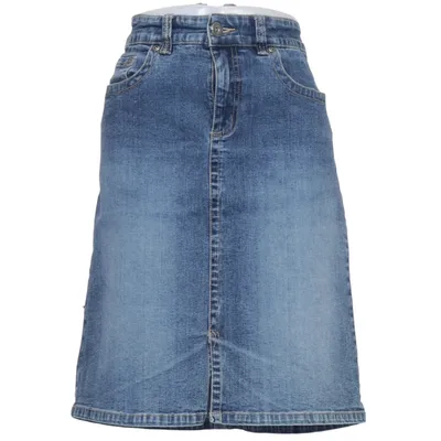 Denim skirt (Blue) from Basic by KappAhl Cotton, Elastane