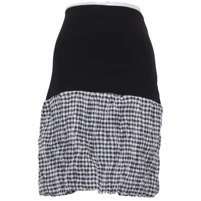 Rok (Zwart, Wit) van Hopsack Katoen, Metallvezel, Viscose
