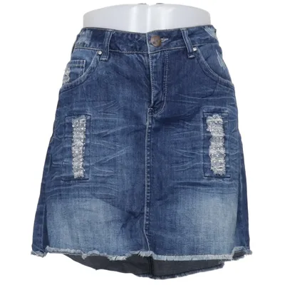 Spijkerrok (21-Jeans) van Denim Identity by Zizzi Katoen, Elastaan