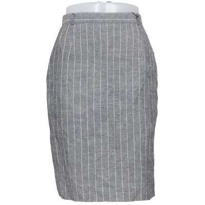 Kjol (Grå) från Flare Linne, Polyester, Viskos