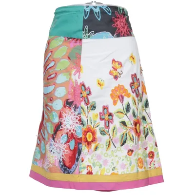 Jupe (Blanc, Multicolore) de Desigual Coton