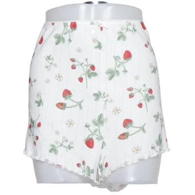 Pyjamashorts (Wit, Rood, Groen) van Gina Tricot Katoen