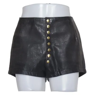 Lädershorts (Svart) Skinn