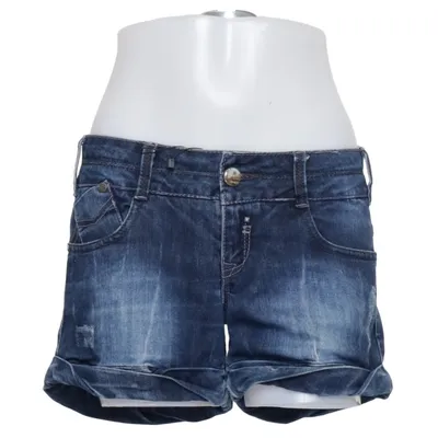 Denim shorts (Blue) from Bershka Denim Cotton, Polyester