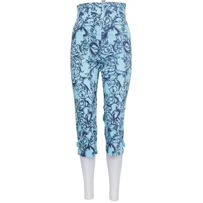 Pantalon (Bleu) de VA Milano Élasthane, Polyamide, Viscose
