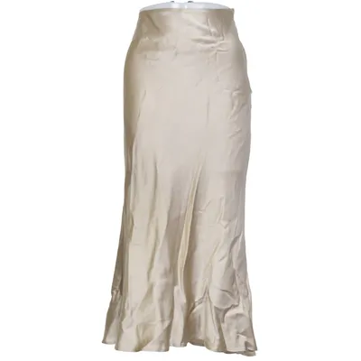 Jupe longue (Beige) de Nathalie Schuterman Soie, Viscose