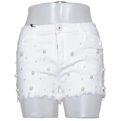 Jeansshorts (Hvid) fra Realty Bomuld, Elastan
