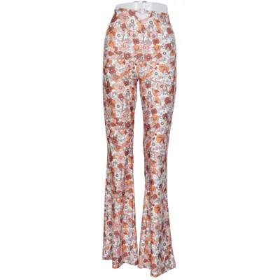 Byxor (Brun, Vit, Orange) från Bershka Elastan, Polyester