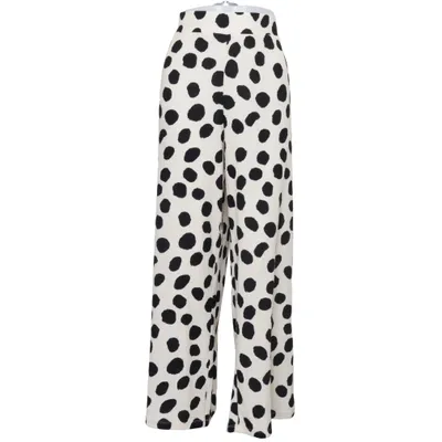 Palazzobukser (Sort, Hvid) fra Bonprix Elastan, Polyester