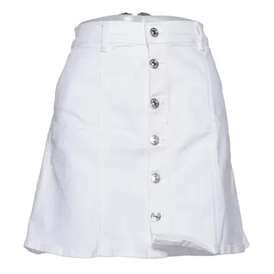 Jupe en jean (Blanc) de Mango Denim Coton, Élasthane