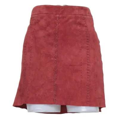 Leren rok (Rood) van Exclusive Collection Gina Tricot Leer