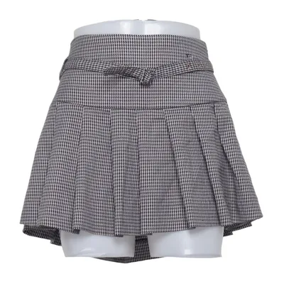 Jupe (Gris, Bleu) de Mango Élasthane, Polyester, Viscose