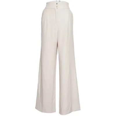 Palazzobyxor (Beige) från Caroline Biss Elastan, Polyester, Viskos, Ull
