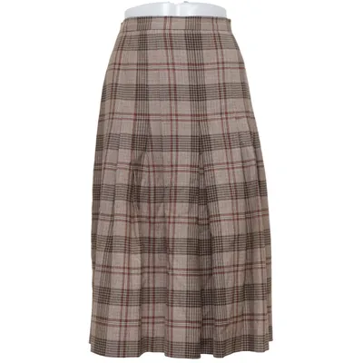 Skirt (Brown) from St Michael Viscose, Wool
