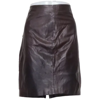 Leren rok (Bruin) van Auluna Leer, Polyester