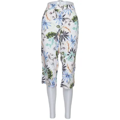 Three-quarter pants (White, Multicolored) from Atelier Gardeur Cotton, Elastane