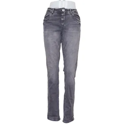 Jean (Gris) de Cecil Coton, Élasthane, Cuir