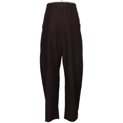 Kostuumbroek (Bruin) van Uniqlo Katoen, Elastaan, Polyester