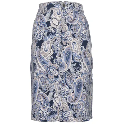 Skirt (Blue, Beige, Multicolored) from Dea Elastane, Polyester, Viscose
