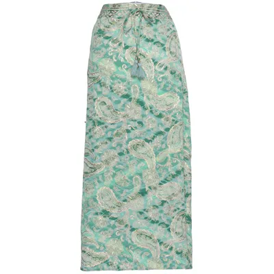 Maxi nederdel (Grøn, Flerfarvet) fra Black Colour Polyester