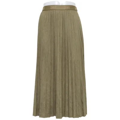 Jupe longue (Vert) de DKNY Élasthane, Polyester