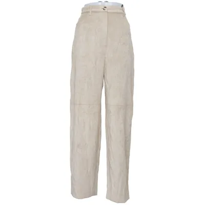 Pants (Beige) from Nanushka Elastane, Leather, Polyester, Viscose