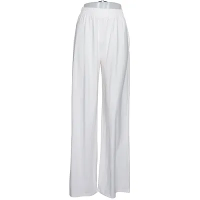 Palazzo pants (White) from By Swan Paris Elastane, Polyester, Viscose
