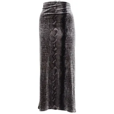Rock (Grau, Schwarz) von Woman Collection Polyester