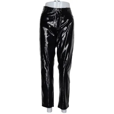 Vinyl pants (Black) from Zara Trafaluc Collection Polyester, Polyurethane