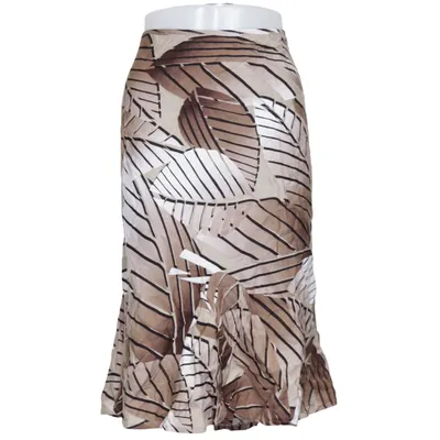 Skirt (Brown, Beige, White) from East5th Linen, Viscose