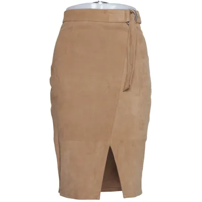 Nederdel (Brun) fra Twist & Tango Polyester, Ruskind, Viscose