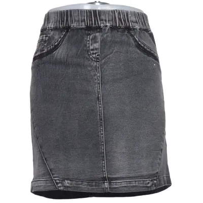 Denim skirt (Gray) from Tu Cotton, Elastane