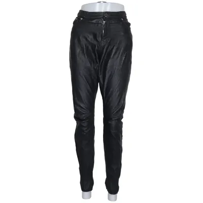 Läderbyxor (Svart) från BLK DNM Bomull, Elastan, Skinn