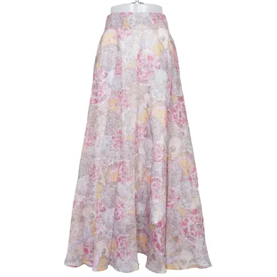 Långkjol (Rosa, Flerfärgad) från Miss Rosier Linne, Polyester